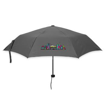 Industrie de la Skyline de la ville de Kawasak Art moderne - Parapluie standard - bruyère - Devant