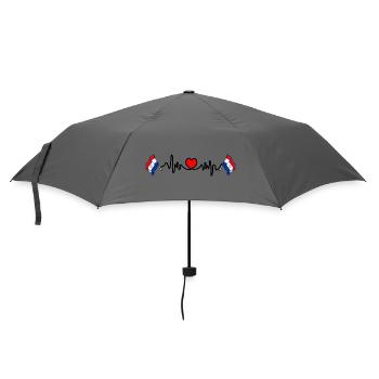 Herzfrequenz-Cardio für Paraguay - Regenschirm (klein) - Grau - Vorne