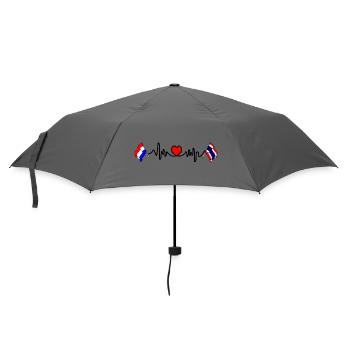 Cardio heart Drapeau Pays-Bas Thaïlande - Parapluie standard - bruyère - Devant