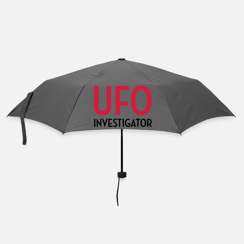 Ufo Alien Raum außerirdisches Aussenseiter - Regenschirm (klein) - Grau