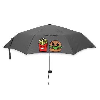 Meilleurs amis : Burger & Fries Duo - Parapluie standard - bruyère - Devant