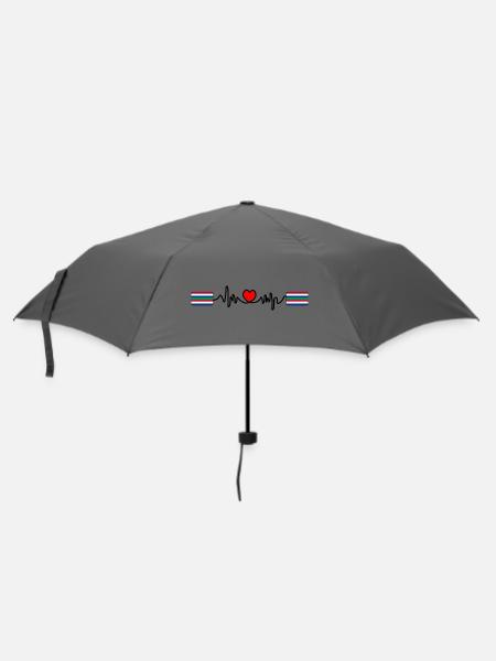 Schier Pulse Logo – Island Style - Regenschirm (klein) - Grau