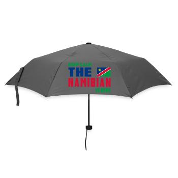 Keep Calm Namibia flag design - Umbrella (small) - grey - Front