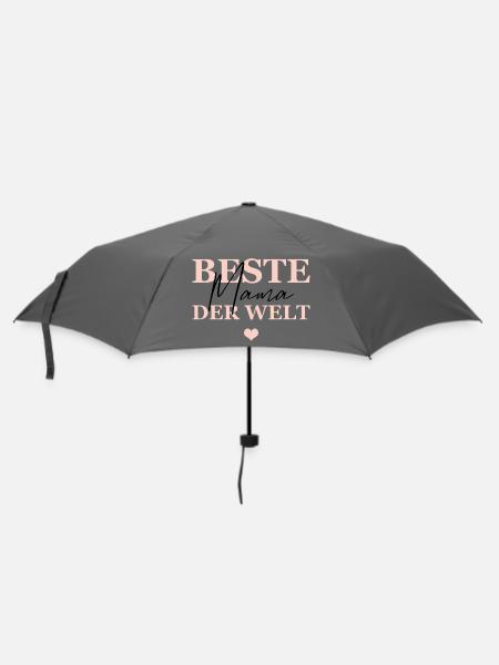 Beste Mama Der Welt - Regenschirm (klein) - Grau