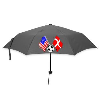 Football Denmark vs USA - Umbrella (small) - grey - Front
