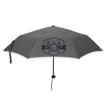 Bergretter Kompass Wappen - Regenschirm (klein) - Grau - Vorne