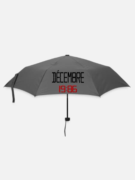 Dezember 1986 Jubiläum - Regenschirm (klein) - Grau