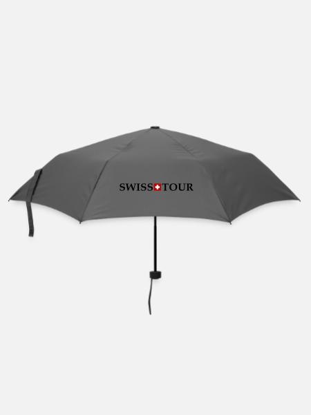 Swiss Tour Schweiz - Regenschirm (klein) - Grau