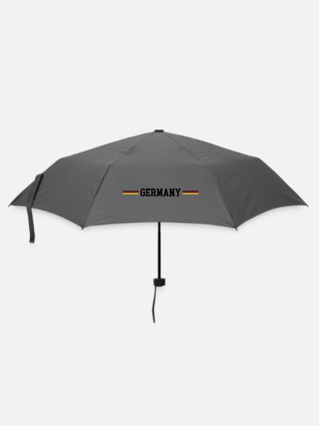 Germany Fahne - Regenschirm (klein) - Grau