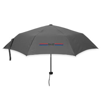 Rally Team Red and Blue Classic Stripes Design - Regenschirm (klein) - Grau - Vorne
