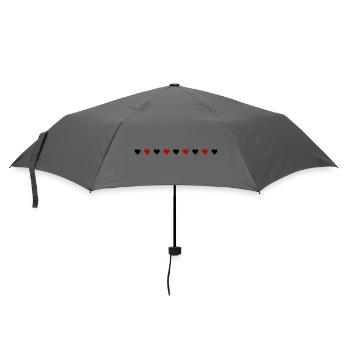 Heart Line Love - Umbrella (small) - grey - Front