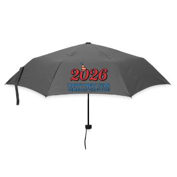 2026 Happy New Year Celebrate Future - Umbrella (small) - grey - Front