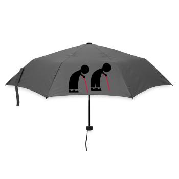 old people - Umbrella (small) - grey - Front