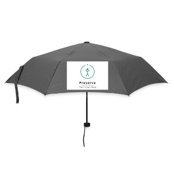 Menschheit Bewahren Symbol - Regenschirm (klein) - Grau - Vorne