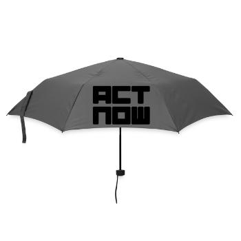 act now - Umbrella (small) - grey - Front