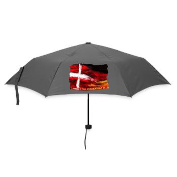 dansk tysk venskab - Deutsch dänische Freundschaft - Regenschirm (klein) - Grau - Vorne