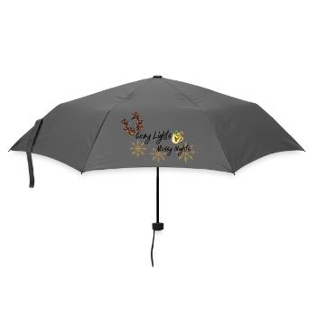 Flocons de neige dorés Cozy Mug design - Parapluie standard - bruyère - Devant