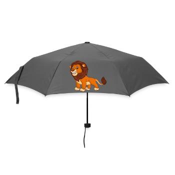 Lion - King of the Beasts - Umbrella (small) - grey - Front