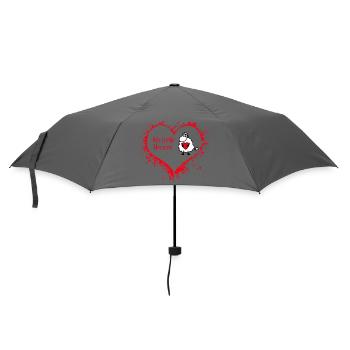 IchStehleHerzen - Regenschirm (klein) - Grau - Vorne