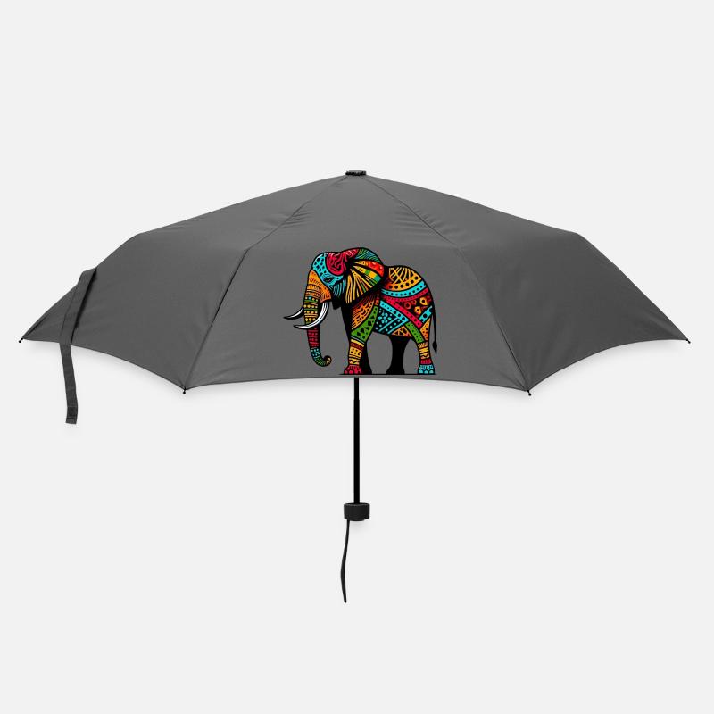 Elefant - Regenschirm (klein) - Grau