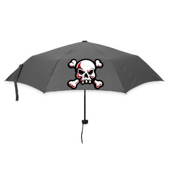 skull skeleton bones symbol - Umbrella (small) - grey - Front