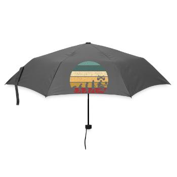 Gamer Game Video Game Blueberry Vintage Gaming - Umbrella (small) - grey - Front