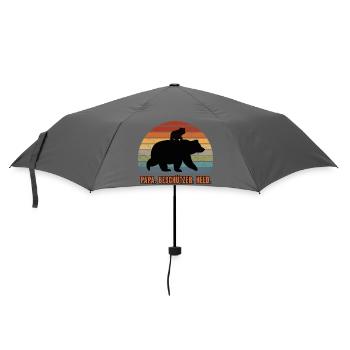 Daddy You're My Hero Protector Dad Bear - Umbrella (small) - grey - Front
