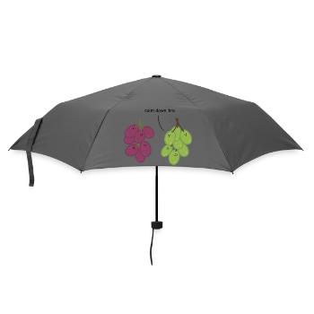 Calm down bro - grapes - Umbrella (small) - grey - Front