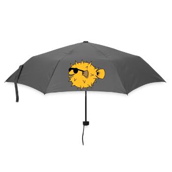 YEAH COOL - Regenschirm (klein) - Grau - Vorne
