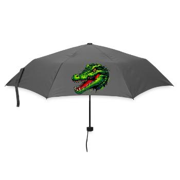 Alligator Crocodile - Umbrella (small) - grey - Front