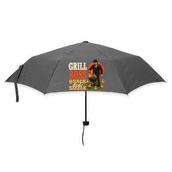 Grill Chef Quack And Sizzle Funny BBQ Humor - Umbrella (small) - grey - Front