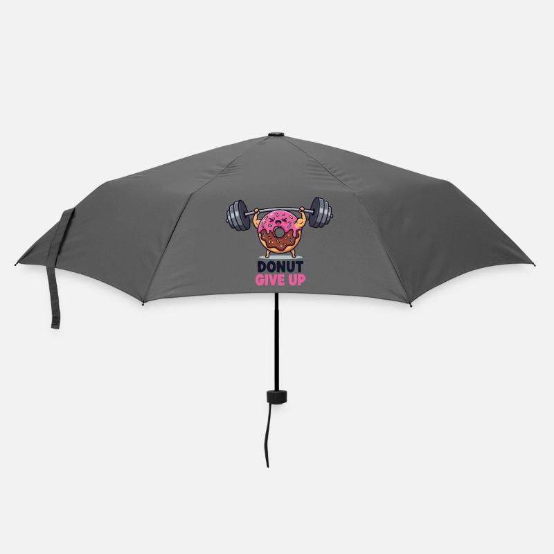 Schwerer Donut - Regenschirm (klein) - Grau
