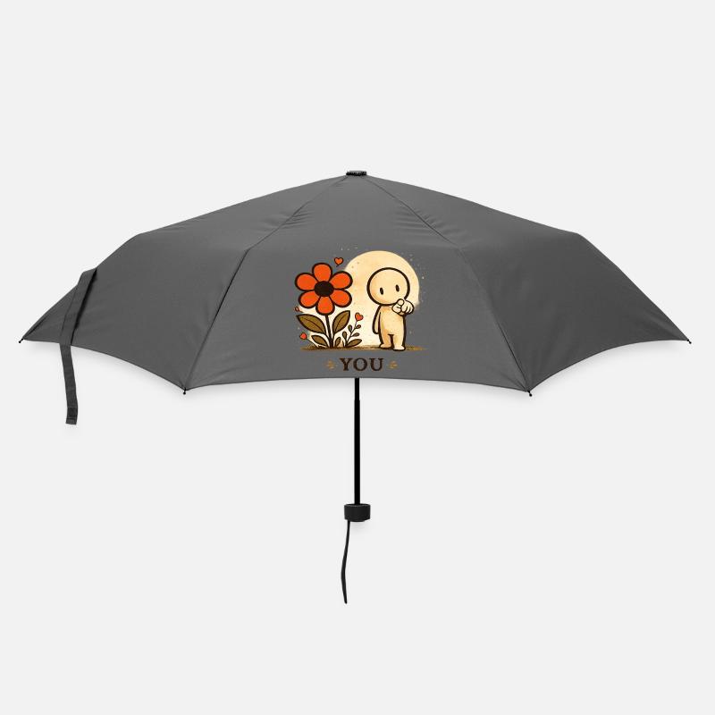 Der kleine Gedanke | YOU - Regenschirm (klein) - Grau