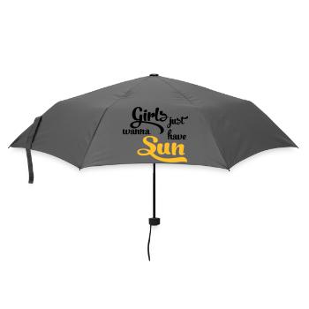 Sonne - Regenschirm (klein) - Grau - Vorne