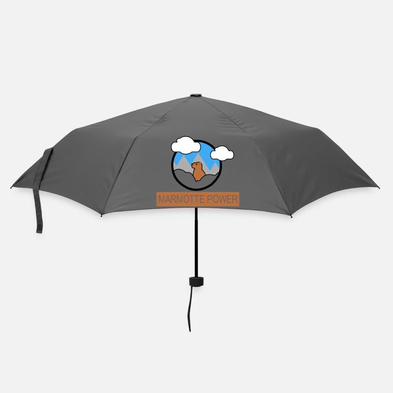 MARMOTTENKRAFT - Regenschirm (klein) - Grau