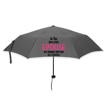 Epouse Femme Couple Saint Valentin Amour Love - Parapluie standard - bruyère - Devant
