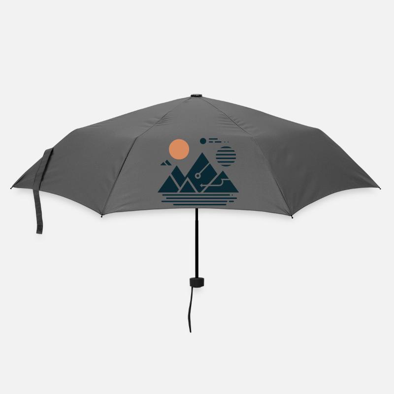 Mountains - Umbrella (small) - grey