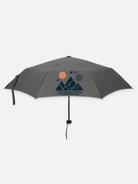 Gebirge - Regenschirm (klein) - Grau