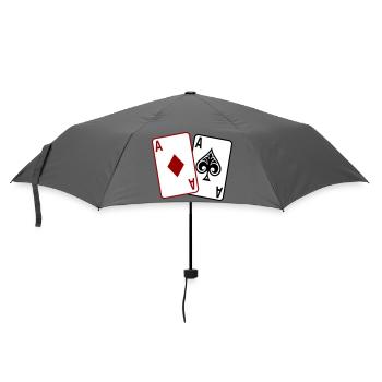 Cartes de poker – Texas Hold’em Casino Design - Parapluie standard - bruyère - Devant
