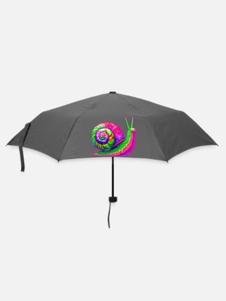Schnecke - Regenschirm (klein) - Grau