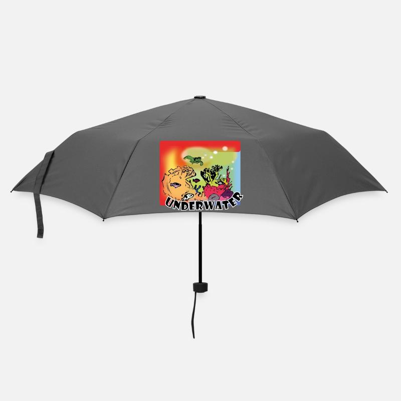 Unterwasserwelt - Regenschirm (klein) - Grau