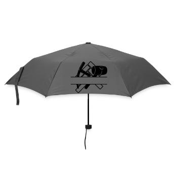 Logo de pavé transparent avec barre entre les deux - Parapluie standard - bruyère - Devant
