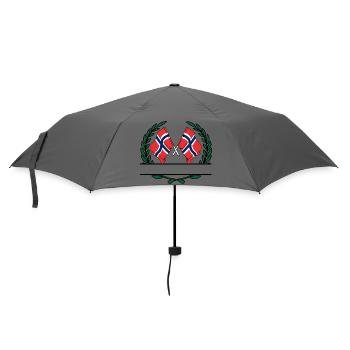 Drapeaux Norvège couronne de laurier bannière - Parapluie standard - bruyère - Devant