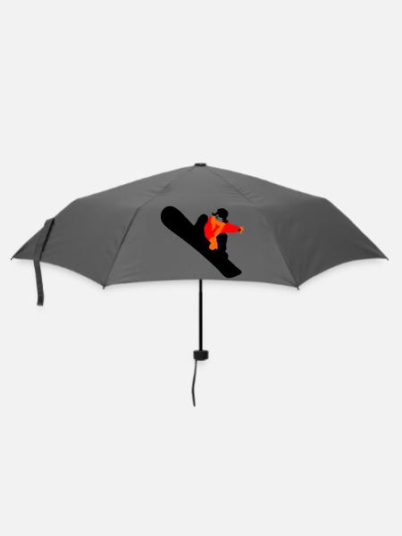 Snowboard - Regenschirm (klein) - Grau