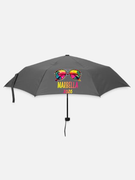 Marbella 2026 Tropische Sonnenbrillen - Regenschirm (klein) - Grau