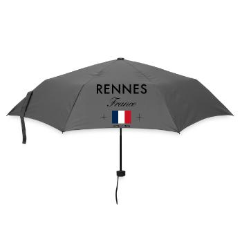 Rennes France Coordinates Travel Souvenir - Umbrella (small) - grey - Front