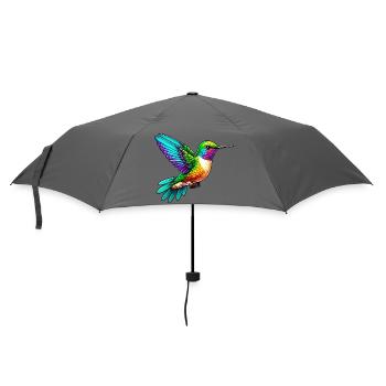 Kolibri - Regenschirm (klein) - Grau - Vorne