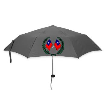 Drapeaux de Taiwan en couronne de laurier - Parapluie standard - bruyère - Devant