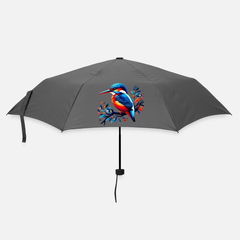 Eisvogel - Regenschirm (klein) - Grau