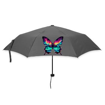 Schmetterling - Regenschirm (klein) - Grau - Vorne